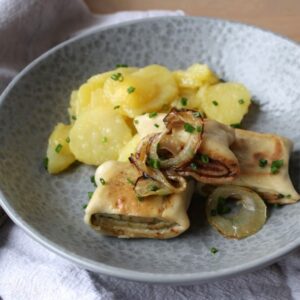 Gerollte glutenfreie Maultaschen