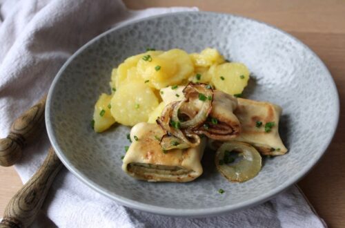 Gerollte glutenfreie Maultaschen