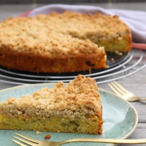 Rhabarber- Streuselkuchen glutenfrei