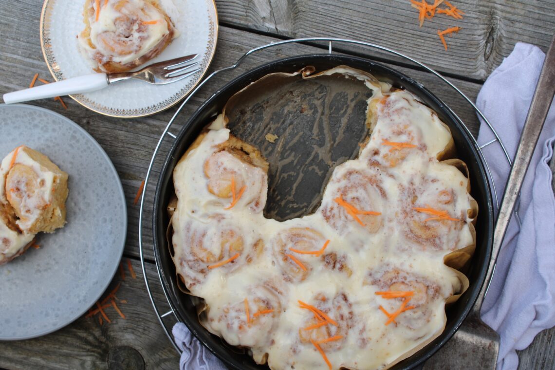 Carrot Cake Zimtschnecken glutenfrei