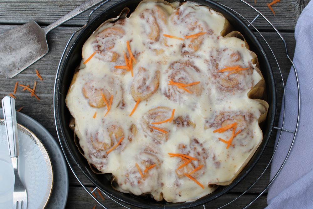 Carrot Cake Zimtschnecken glutenfrei