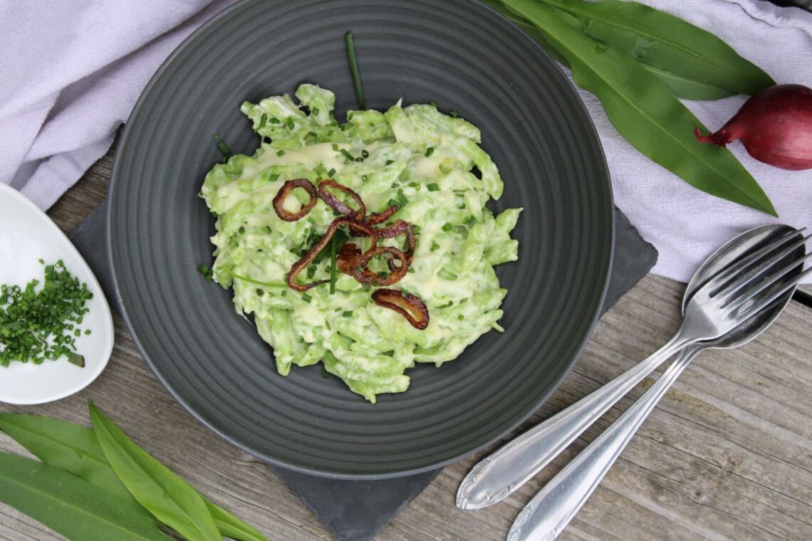Bärlauch Käsespätzle glutenfrei