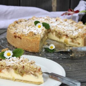 Rhabarberkuchen mit Quark glutenfrei